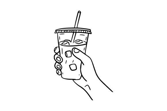 Beverage Cup Sketch: A Versatile Design Asset for Modern Workflows
