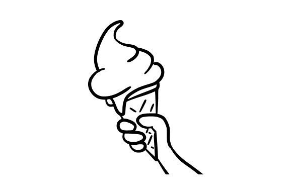 Ice Cream in Hand: A Playful Summer Illustration for Creative Projects