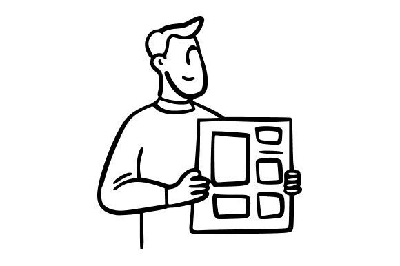 Man Holding a Document