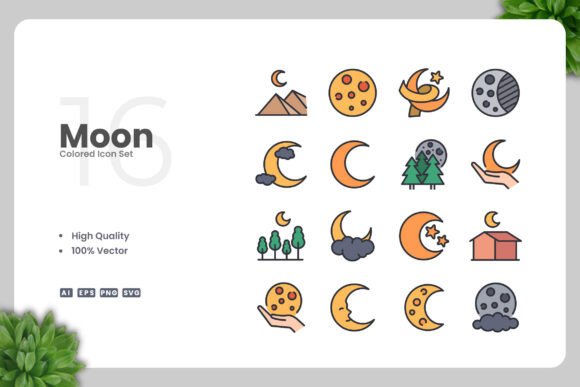 Moon Colored Icons: A Versatile Design Solution