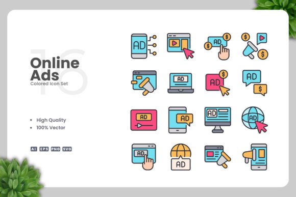 Online Ads Colored Icons: A Must-Have for Modern Designers