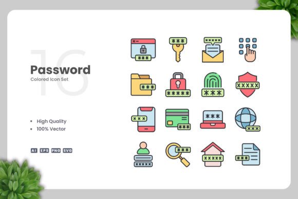 Password Colored Icons: A Modern Design Solution for Every Platform