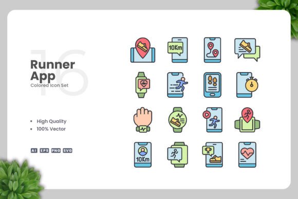 Runner App Colored Icons: A Strategic Design Tool for Modern Creativity