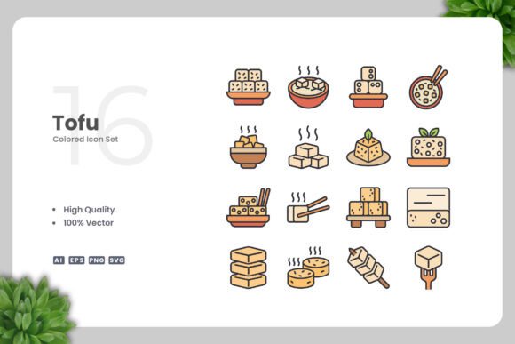 Tofu Colored Icons for Modern Design